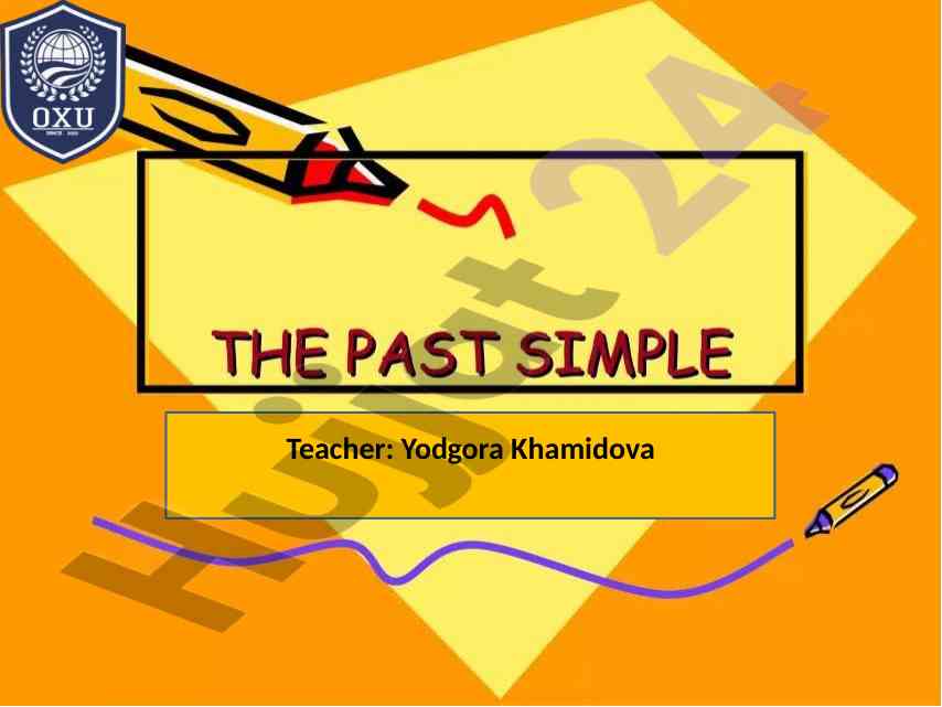 Yodgor khamidova dars ishlanmasi