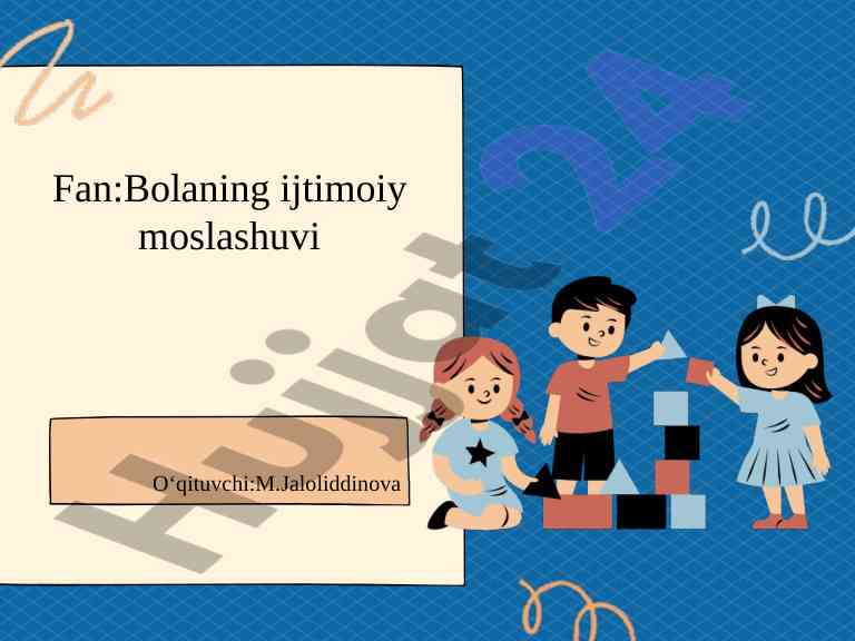 Bolalarning ijtimoiy moslashuviga ilmiy yondashuv