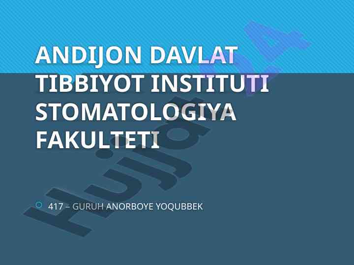 Bemorlarni ortopedik manipulyatsiyaga tayyorlash