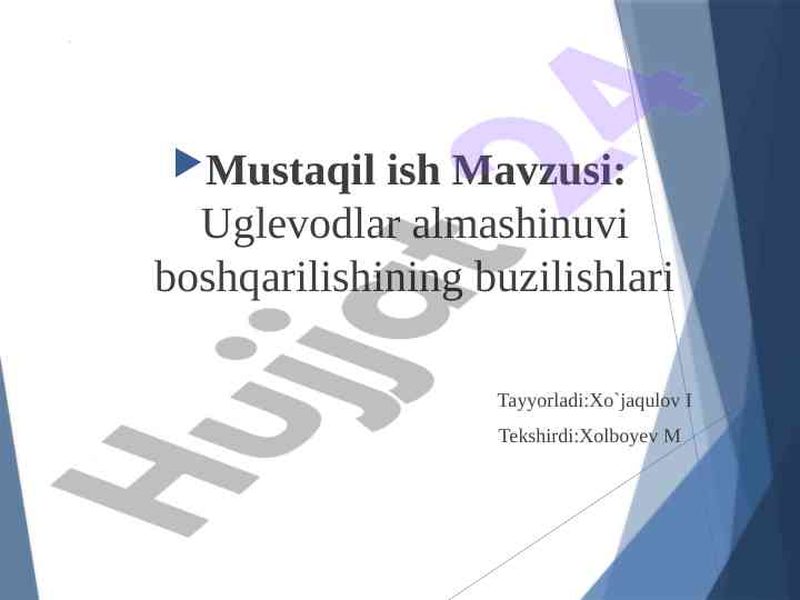 Karbonsuvlar almashinuvi buzilishlari va ularning ahmiyati