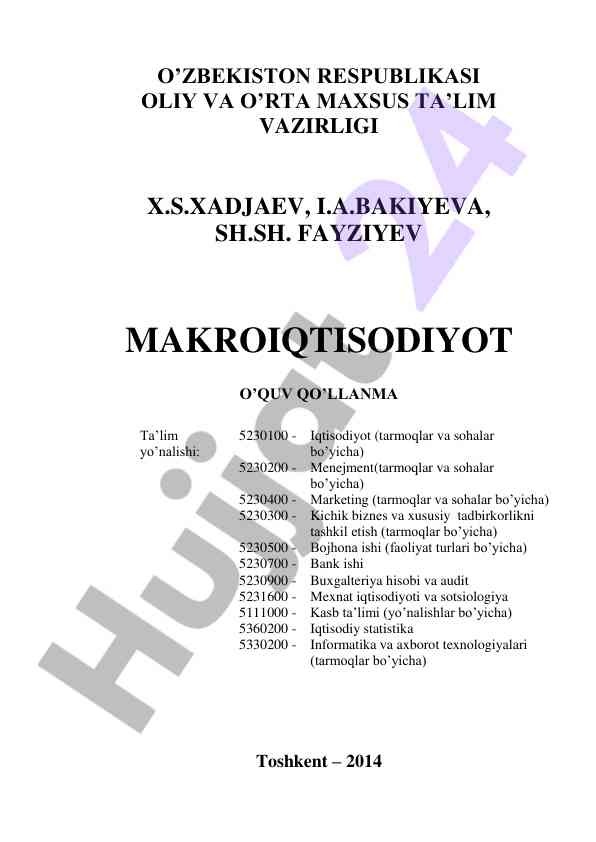 Makroiqtisodiyot o‘quv qo‘llanma