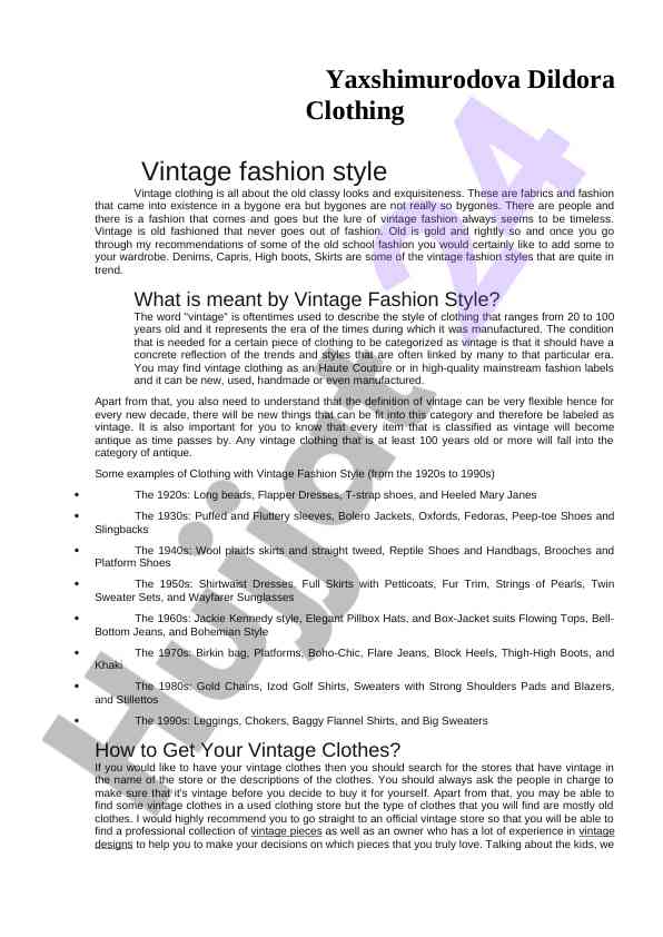 Understanding vintage fashion style and trends