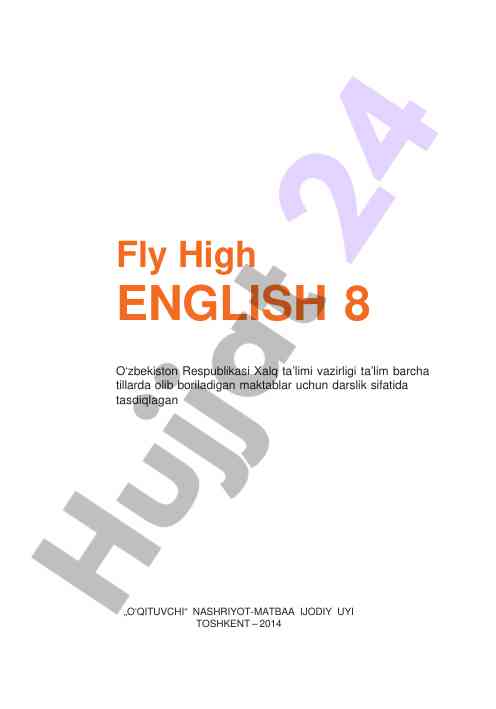 Fly high english 8 darslik o‘qituvchilar uchun