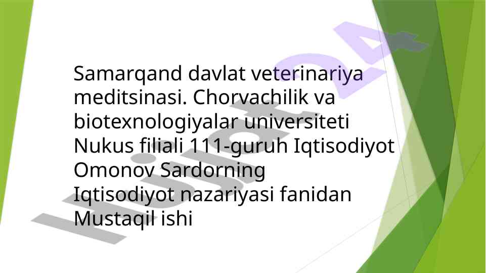 Moliyaviy siyosat tavsifi va turlari