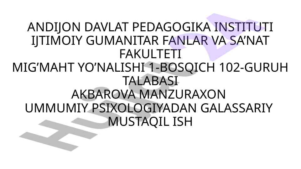 Affekt psixologiyasi va uning ta’sirlari
