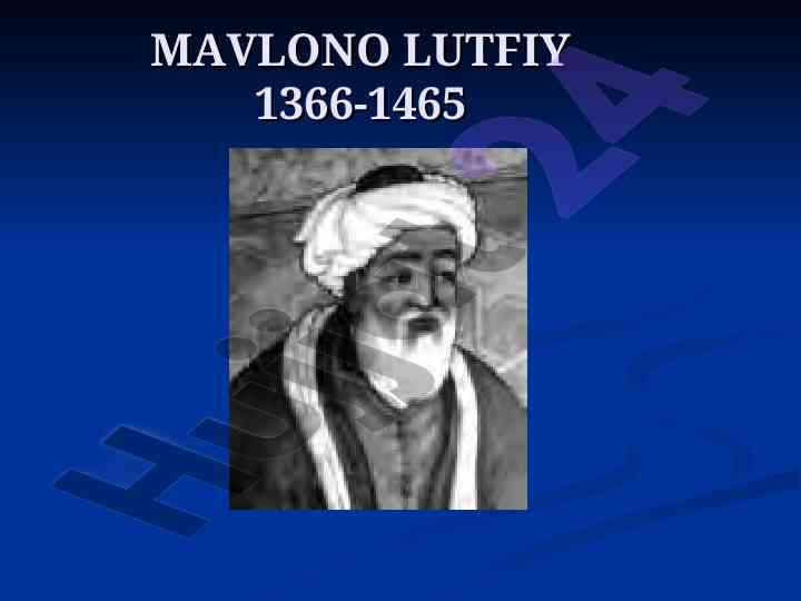 Mavlono lutfiy: o‘zbek adabiyotining buyuk shoiri