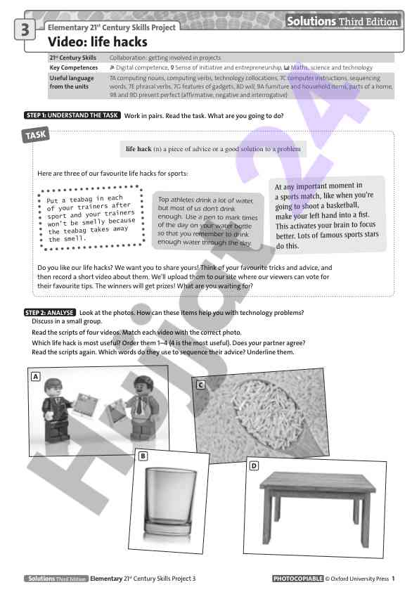 Elementary skills for technology problem solving
