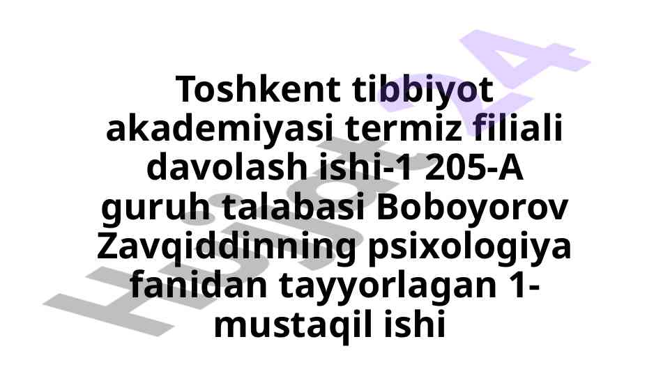 Psixologiya maktablari va nazariyalar tahlili