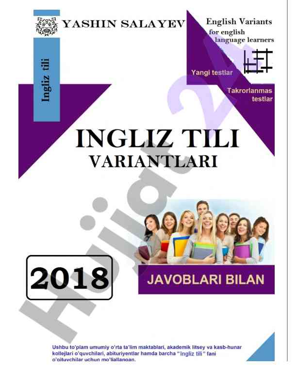 Ingliz tili prepositions test 2018