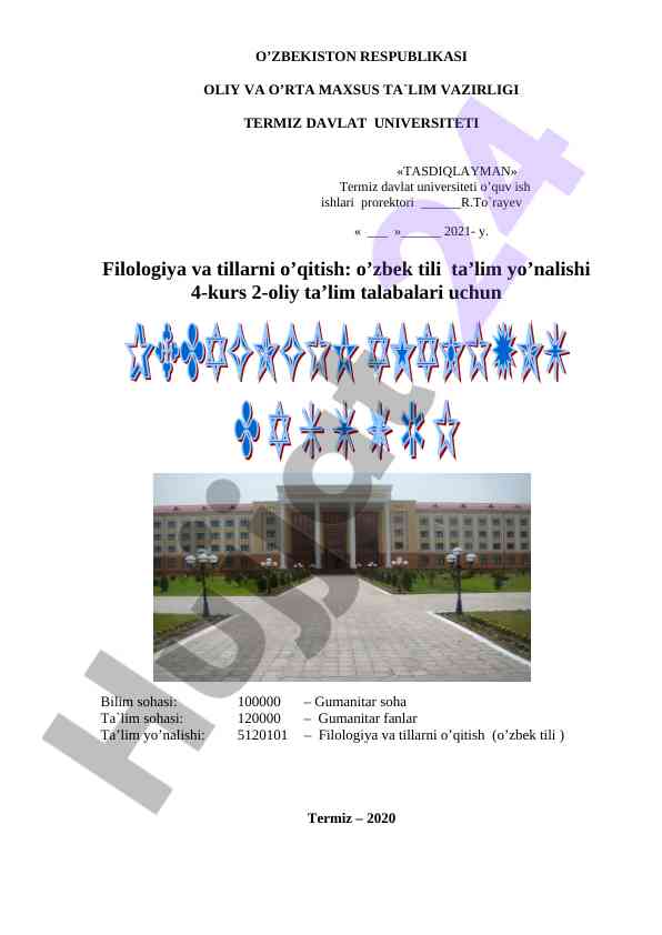 Zamonaviy ta`lim-tarbiyaviy jarayonlar tahlili