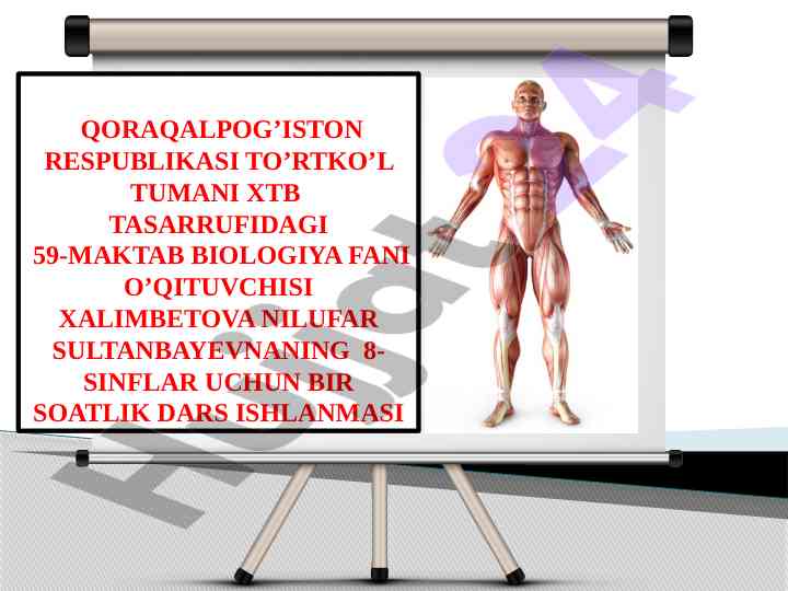 8-sinf biologiya dars ishlanmasi tajribasi