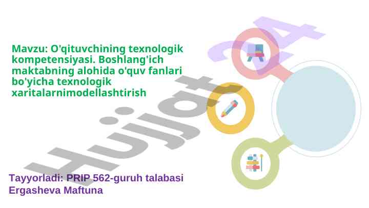 O'qituvchining texnologik kompetensiyasi tahlili