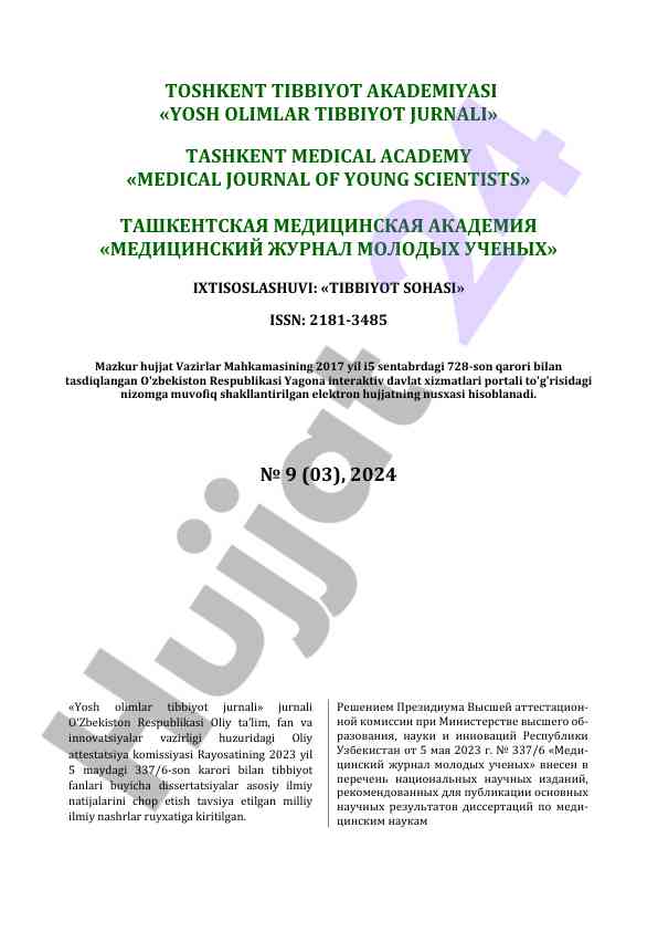 Yosh olimlar tibbiyot jurnali 2024
