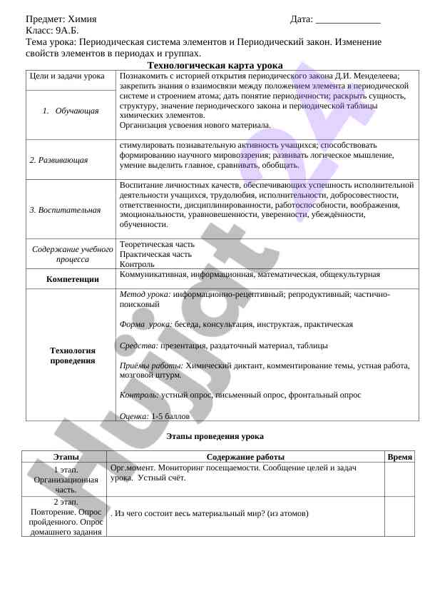 Perekidicheskaya sistema elementov i zakon