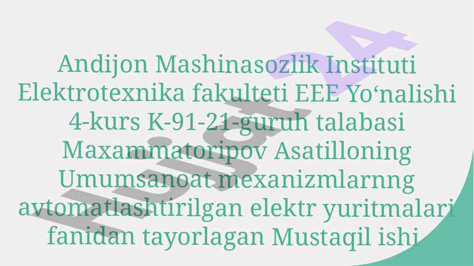 Liftlarning tavsiflari va texnik ko'rsatkichlari