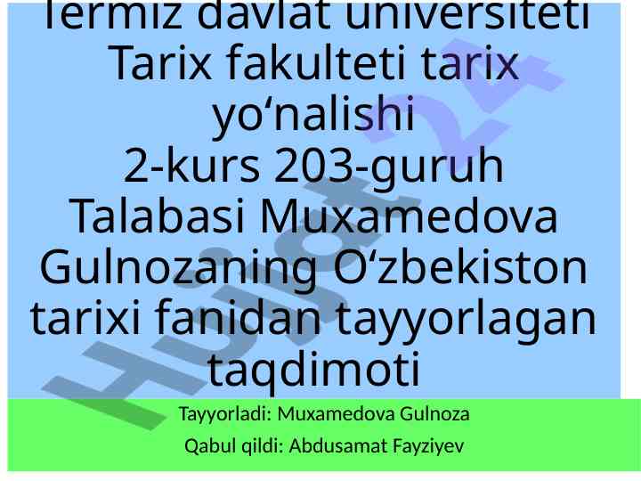 Buxoro amirligida mansab va lavozimlar taqdimoti