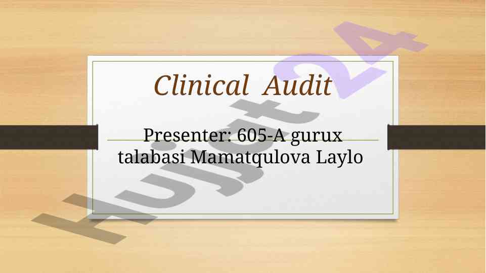 O‘pka faoliyatini baholashning klinik auditorlik