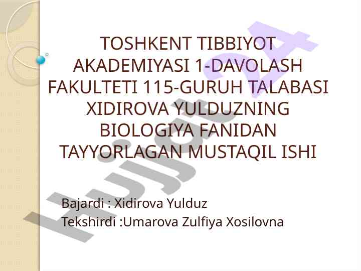 Dnkning oqsil biosintezidagi roli va genetik injeneriya