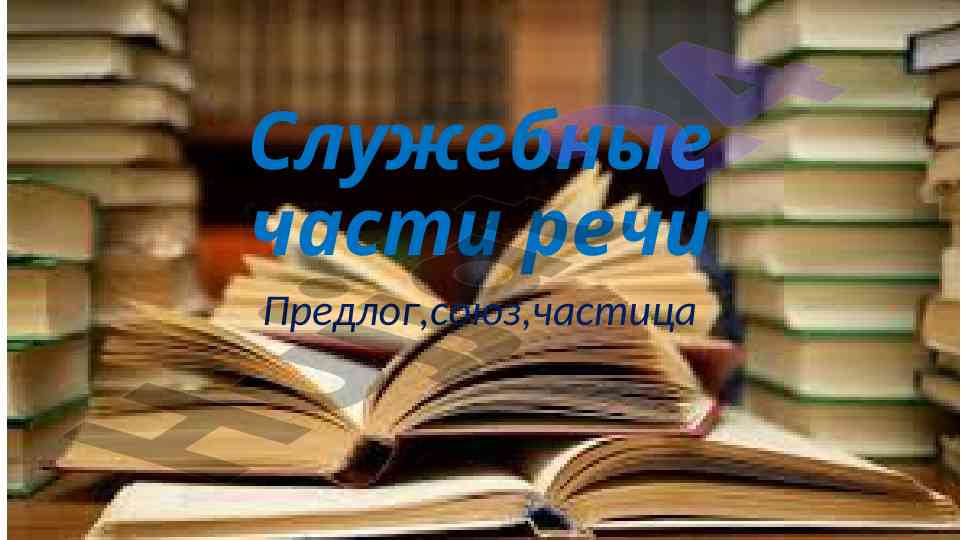 Sluzhebnye chasti rechi predlog soyuz chastitsa
