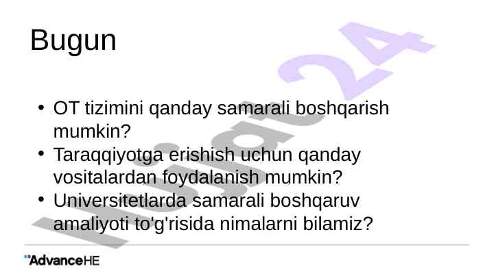 Ot tizimini samarali boshqarish strategiyalari