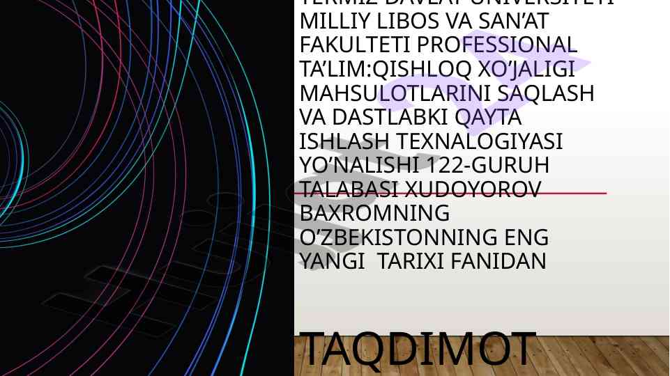 O‘zbekiston demokratik fuqarolik jamiyati asoslari