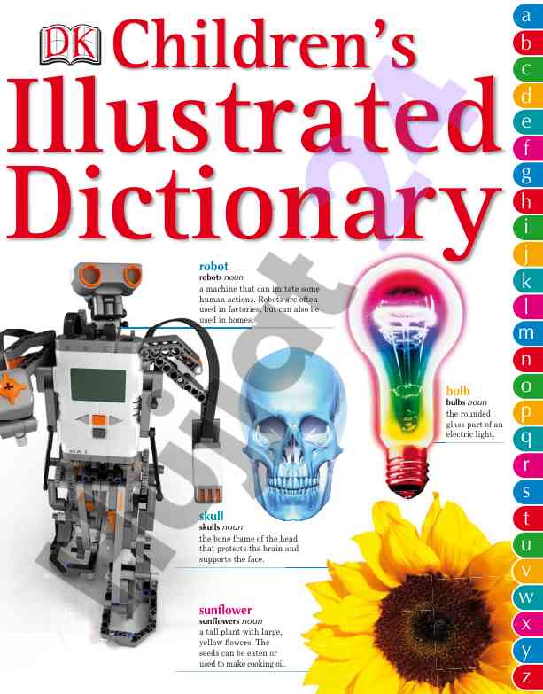 Children's illustrated dictionary overview