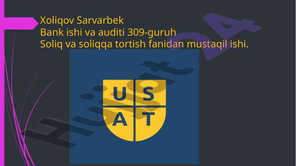 Yangi aksiz markalari joriy etish taqdimoti