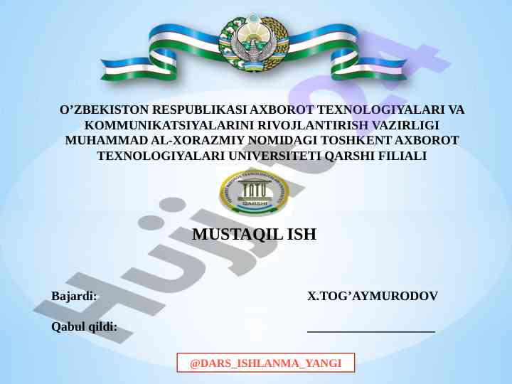 Global ta'limni tarmoq o'qitish texnologiyalari