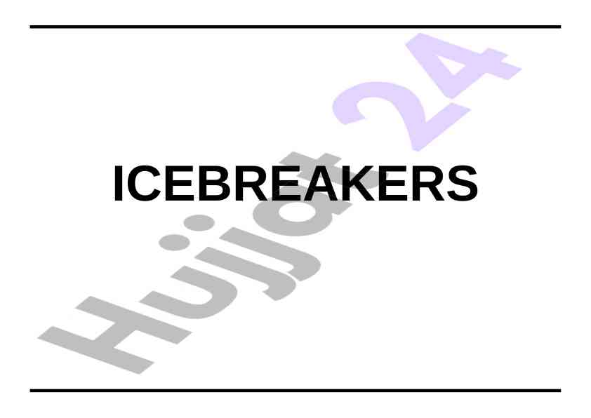 Icebreakers getting acquainted for group dynamics