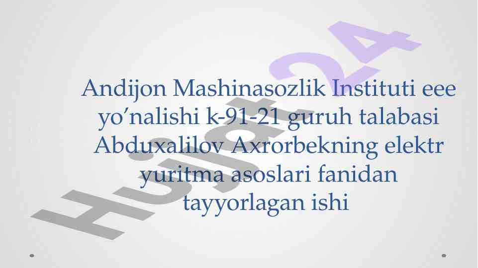 Asinxron motor tezligini kaskad boshqaruvi