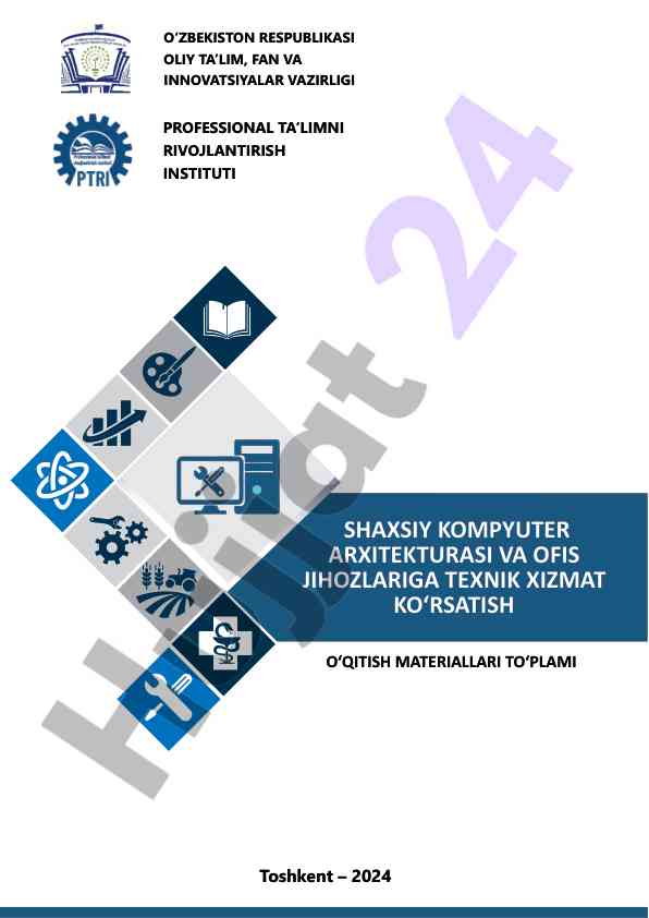 O‘qitish materiallari to‘plami: ofis jihozlari
