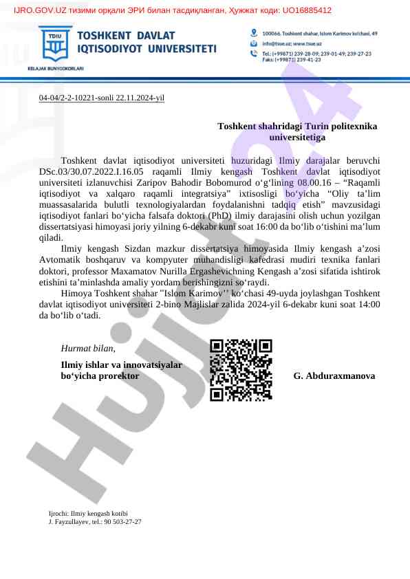 Oliy ta’limda bulutli texnologiyalarni tadqiq etish