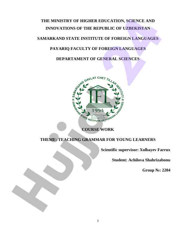 O‘qituvchilar uchun grammatika o‘qitish metodlari