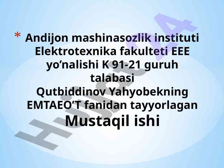 Vaqt relesining tuzilishi va ishlash asoslari
