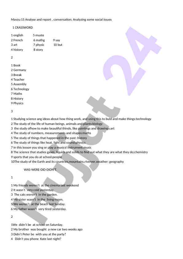 Social issues analysis and reporting