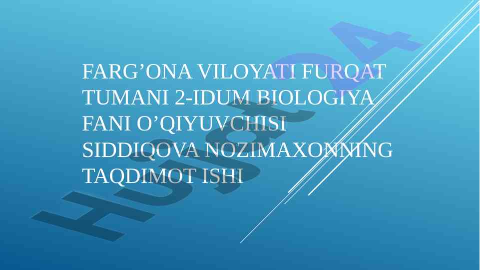Yashash uchun kurash va uning turlari