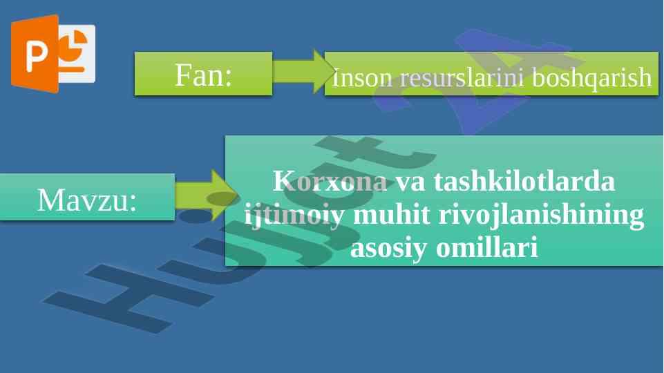 Ijtimoiy muhit rivojlanishi va asosiy omillar