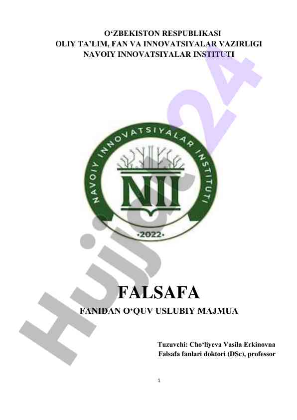 Falsafa va uning jamiyat hayotidagi roli