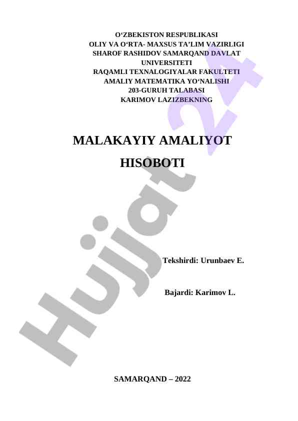 Matritsalarning xos son va xos vektorlarini topish