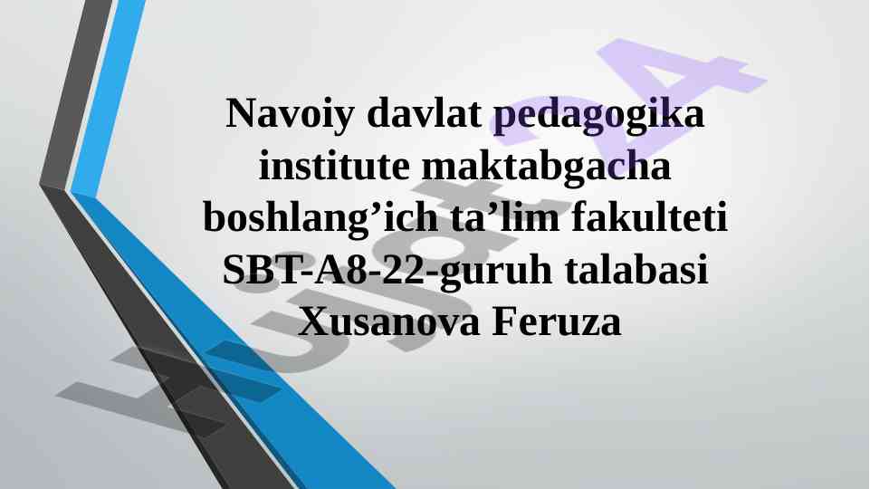 Innovatsion yondashuv bilan tarbiya darslarini tashkil etish