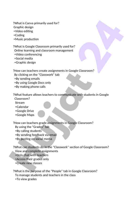 Google classroom va uning asosiy foydalanishlari