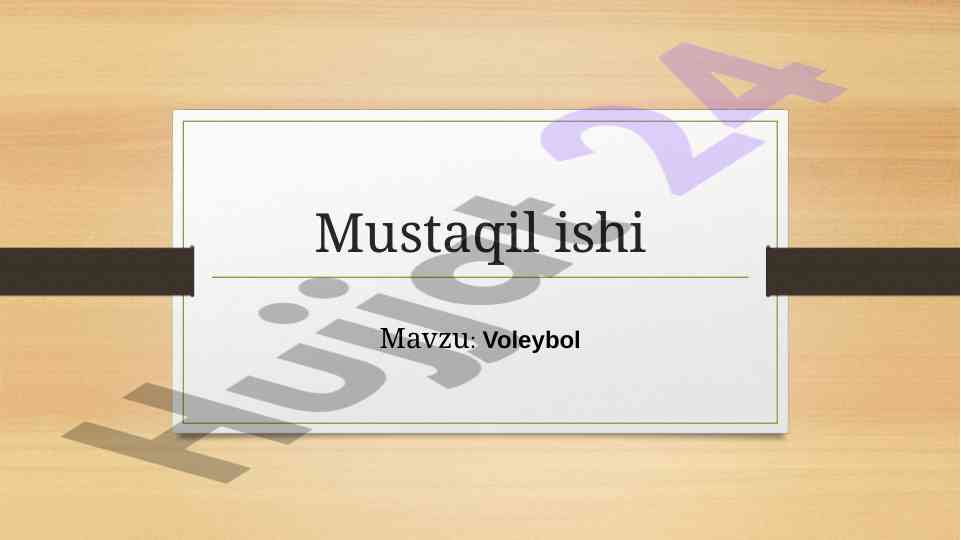 Voleybol o'yini tarixi va qoidalari