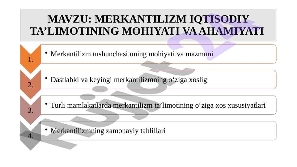 Merkantilizm iqtisodiy ta'limotining ahamiyati