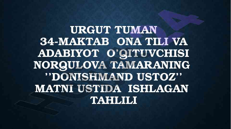 Abu ali ibn sinoning shogirdlik tajribasi tahlili