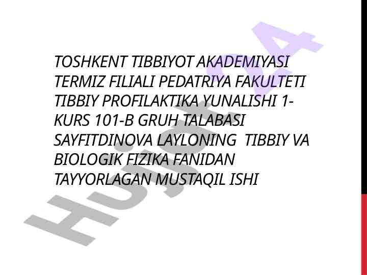 Suyuqliklarning sirt tarangliklari va emboliya tahlili