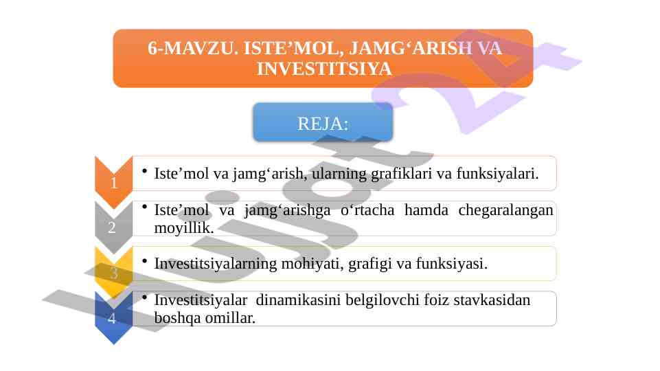Iste'mol xarajatlari va shaxsiy daromad tahlili