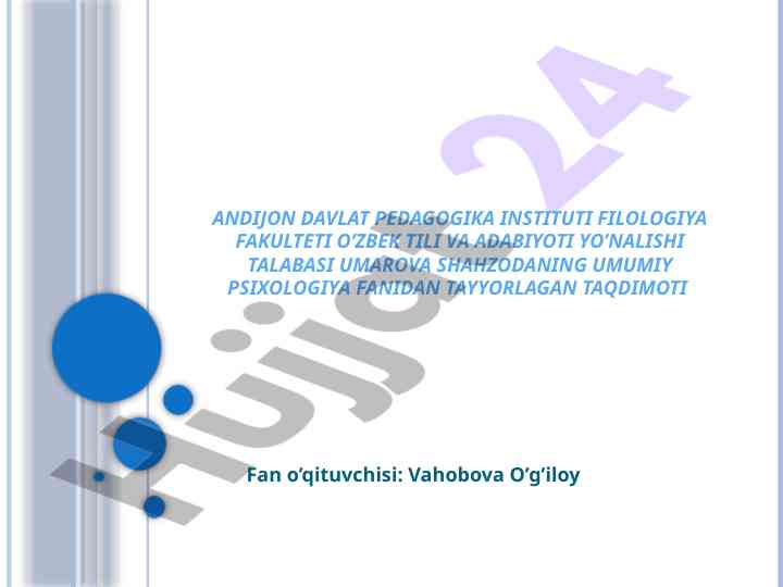 Pedagogik qobiliyat va ularning ahmiyati