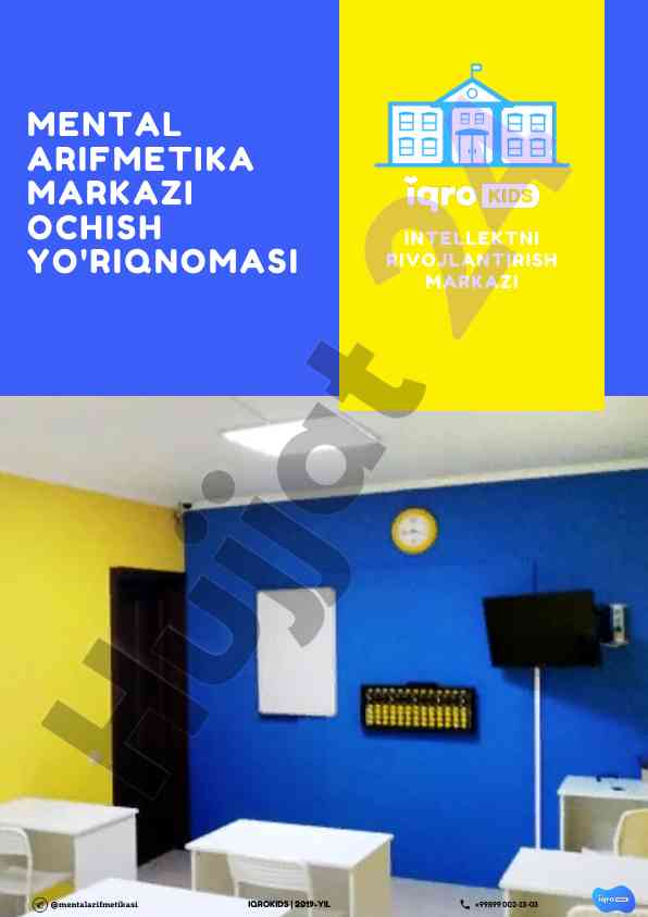 Intellektni rivojlantirish va mental arifmetika markazi