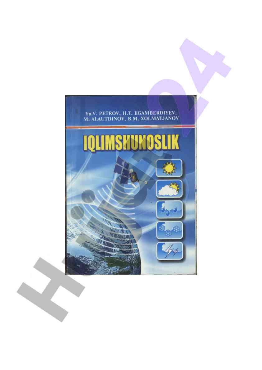Iqlimshunoslik talabalari uchun darslik