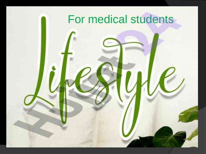 The impact of lifestyle on health and quality of life